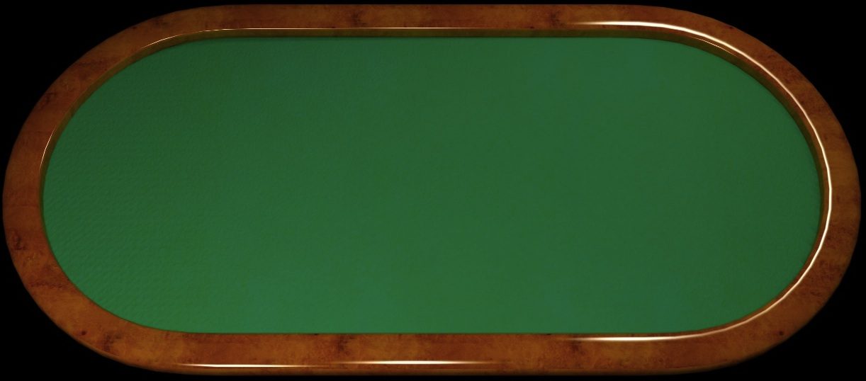 The felt poker table used for Zen Poker Mentoring hand-lab sessions in Las Vegas.